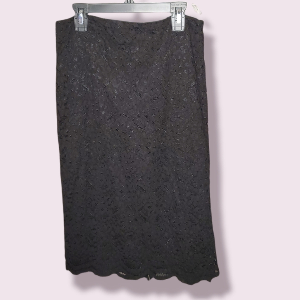 Woman's Black Lace Skirt